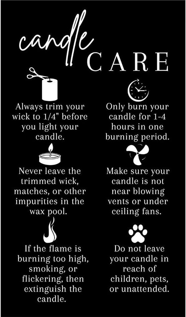 Candle Care Cards: Essential Tips for Long-Lasting Scents