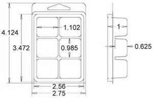 6 Cavity Clamshell Tarts – Keystone Candle Supply